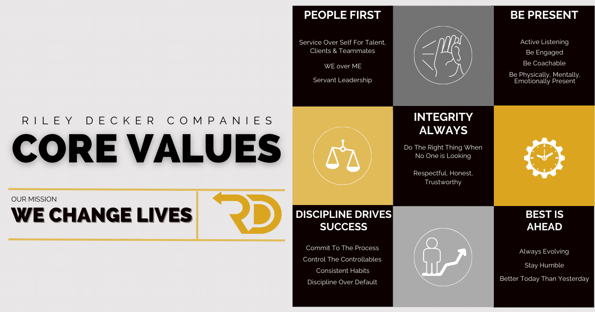 Riley Decker Companies Core Values - Riley Decker Companies